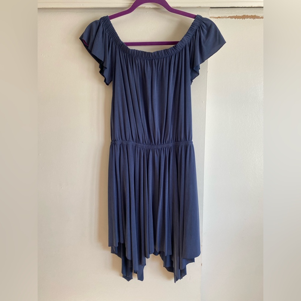 Handkerchief Hem Casual Mini Dress